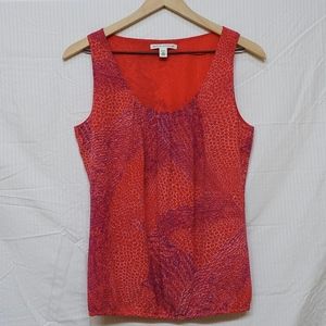 Banana Republic Dark Pink Sleeveless Blouse Petite